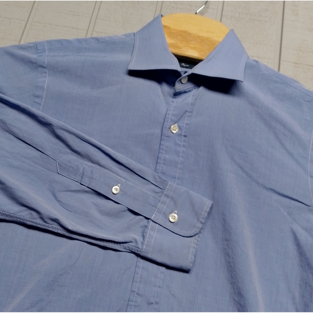 Polo Ralph Lauren Regent Classic Fit Dress Shirt Men's Size 16 / 40-41 Blue L/S